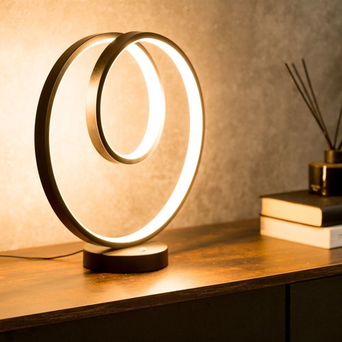 Black touch table - table, light