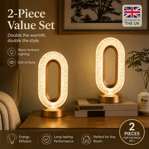 Led crystal table lamp - led,