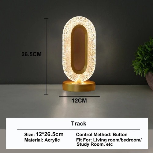 Usb led crystal table lamp - usb,