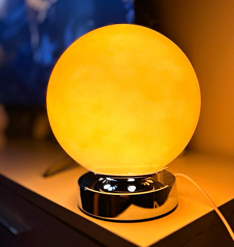 Globe table modern - globe, orange
