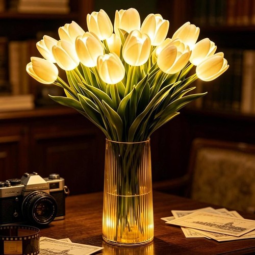 15x led tulip flower lamp - led, flower-lamp