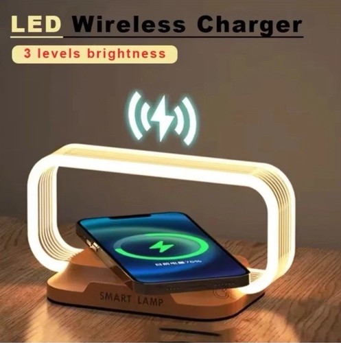 Led desk lamp with - with, wireless