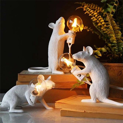 Led table lamp - table, mouse