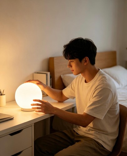Frosted glass globe - glass, lamp
