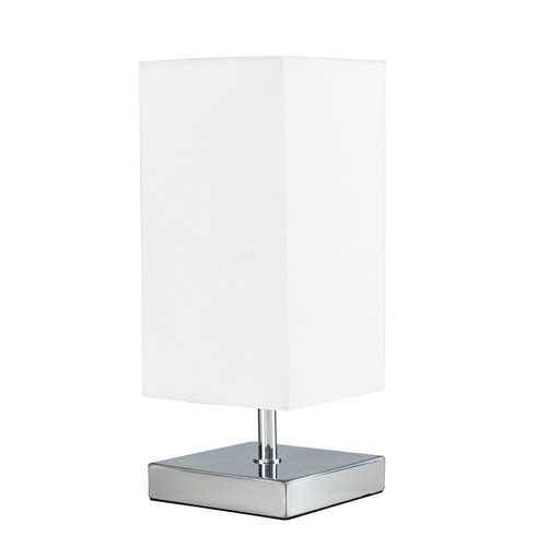 Chrome square touch bedside - chrome,