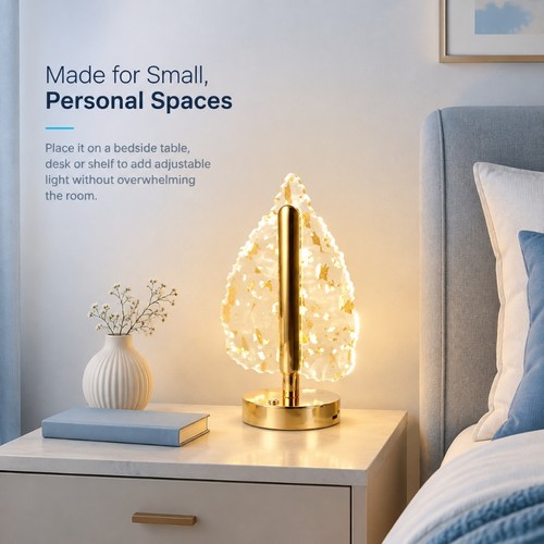 Creative golden leaf - golden, lamp