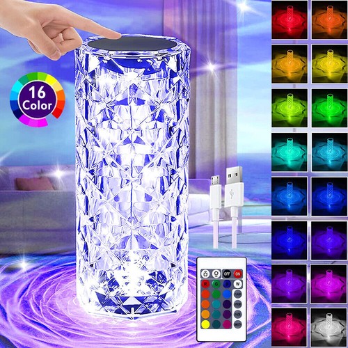 Led crystal table lamp diamond - led,