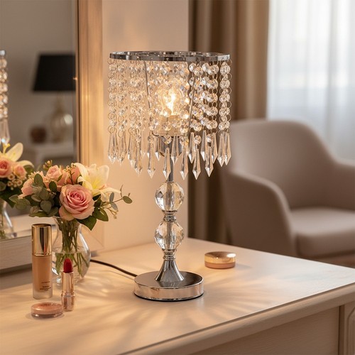 Elegant crystal table lamp - elegant,