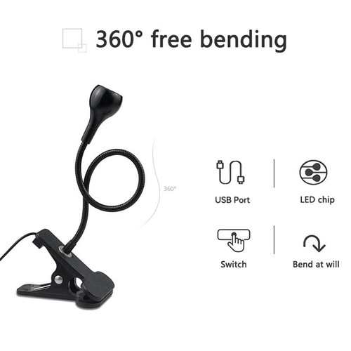 Clip desk lamp flexible - clip,