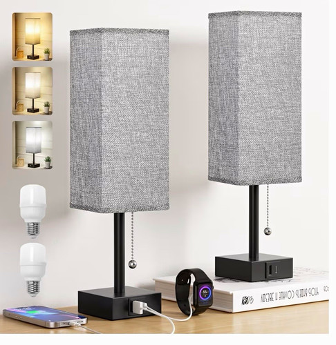 Aooshine bedside lamps set - set, of