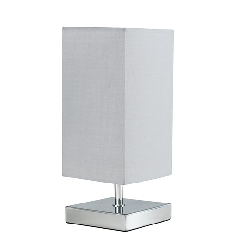 Chrome square touch bedside - square,