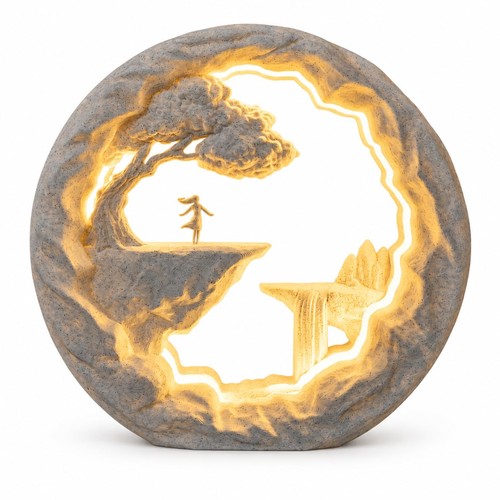 Marble effect led - effect, lamp